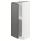 METOD Mueble base con repisas, blanco/Voxtorp Gris oscuro, 30x37 cm