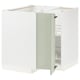 METOD Mueble base esquinero con carrusel, blanco/Stensund menta, 88x88 cm