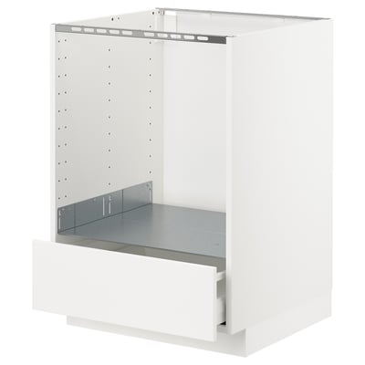 METOD Mueble base para horno, blanco/Veddinge blanco, 60x60 cm