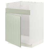 METOD Mueble base para lavaplatos HAVSEN, blanco/Stensund menta, 60x60 cm