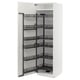 METOD Mueble despensero extraíble, blanco/Vallstena blanco, 60x60x200 cm
