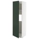 METOD Mueble despensero para refrigerador, blanco/Havstorp verde oscuro, 60x60x200 cm
