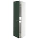 METOD Mueble despensero para refrigerador, blanco/Havstorp verde oscuro, 60x60x220 cm