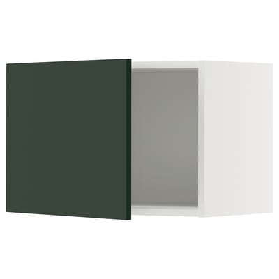 METOD Mueble mural, blanco/Havstorp verde oscuro, 60x40 cm