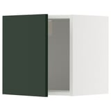 METOD Mueble mural, blanco/Havstorp verde oscuro, 40x40 cm