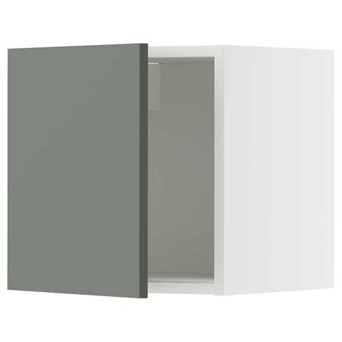 METOD Mueble mural, blanco/Nickebo verde grisáceo mate, 40x40 cm