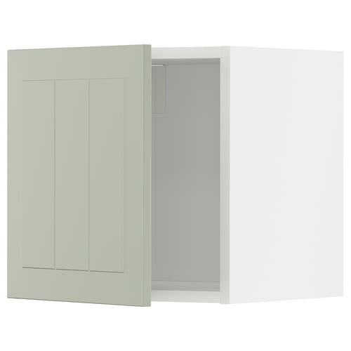 METOD Mueble mural, blanco/Stensund menta, 40x40 cm