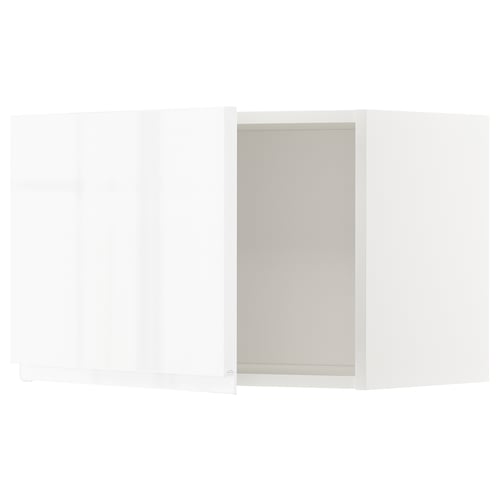 METOD Mueble mural, blanco/Voxtorp alto brillo/blanco, 60x40 cm