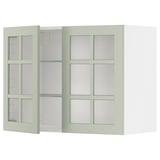 METOD Mueble mural con repisas, blanco/Stensund menta, 80x60 cm