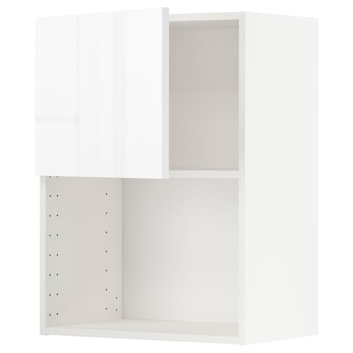 METOD Mueble mural para microondas, blanco/Ringhult blanco, 60x80 cm