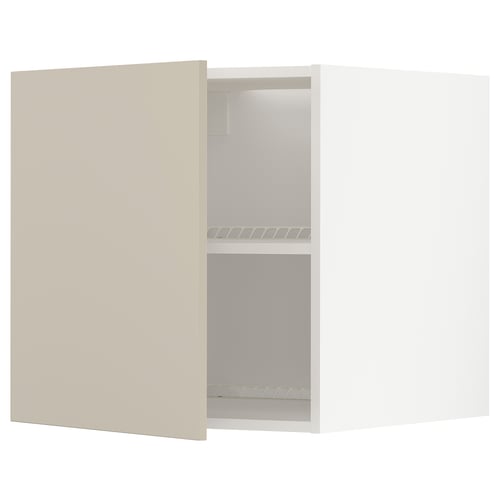 METOD Mueble mural superior, blanco/Havstorp beige, 60x60 cm