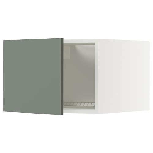 METOD Mueble mural superior, blanco/Nickebo verde grisáceo mate, 60x40 cm