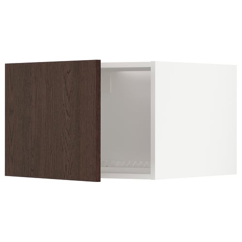 METOD Mueble mural superior, blanco/Sinarp café, 60x40 cm