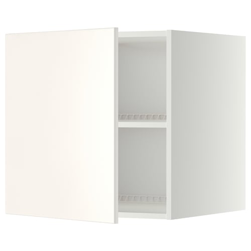 METOD Mueble mural superior, blanco/Veddinge blanco, 60x60 cm