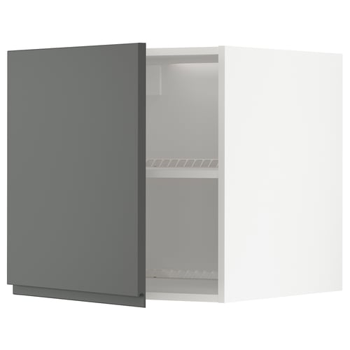 METOD Mueble mural superior, blanco/Voxtorp Gris oscuro, 60x60 cm