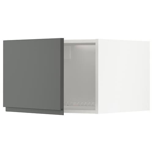 METOD Mueble mural superior, blanco/Voxtorp Gris oscuro, 60x40 cm