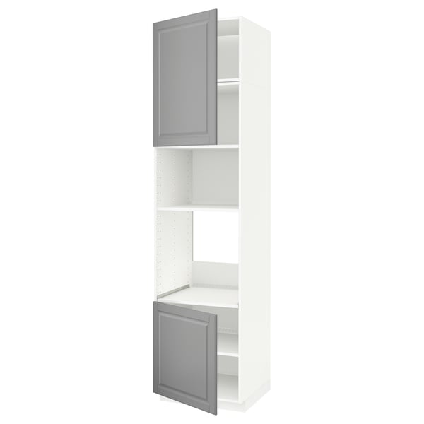 METOD Mueble para horno y blanco/Bodbyn gris, cm - IKEA