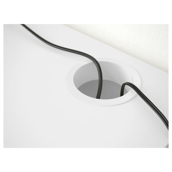 MICKE Escritorio, blanco, 142x50 cm