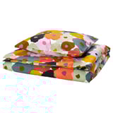 MURREVA Funda plumón con funda almohada, multicolor/flores, 150x200/50x60 cm