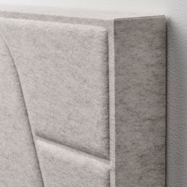 NÄVERHÄGG Panel absorción sonido, decoración/gris, 41x41 cm