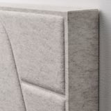 NÄVERHÄGG Panel absorción sonido, decoración/gris, 41x41 cm