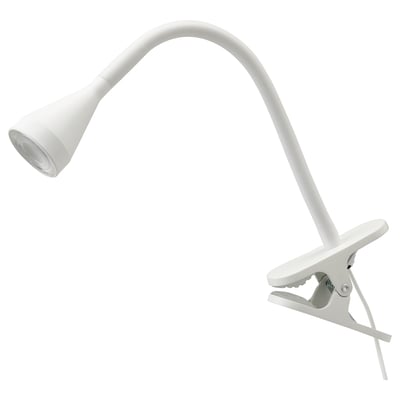 NÄVLINGE Foco pinza LED, blanco