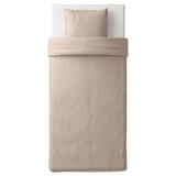 NATTJASMIN Funda plumón con funda almohada, beige, 150x200/50x60 cm