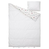 NATTSLÄNDA Funda plumón con funda almohada, flores multicolor, 150x200/50x60 cm