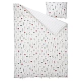 NATTSLÄNDA Funda plumón con funda almohada, flores multicolor, 150x200/50x60 cm