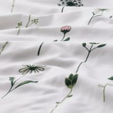 NATTSLÄNDA Funda plumón con funda almohada, flores multicolor, 150x200/50x60 cm