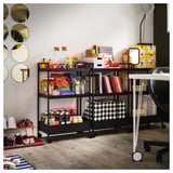 NISSAFORS Carro, negro, 50.5x30x83 cm