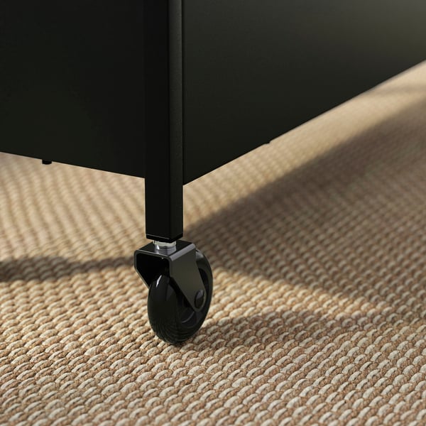 NISSAFORS Carro, negro, 50.5x19x67 cm