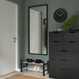 NISSEDAL Espejo, negro, 65x150 cm