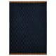 NÖVLING Alfombra pelo corto, azul oscuro/ocre, 128x195 cm