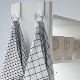 NORBERG / FRANKLIN Juego de comedor 2 sillas, blanco/blanco