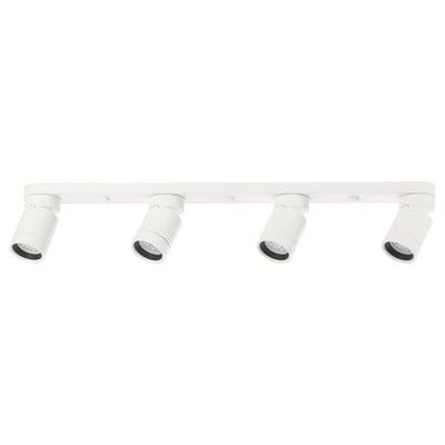 NYMÅNE Foco de techo, 4 focos, blanco
