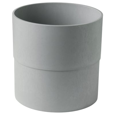 NYPON Macetero, interior/exterior gris, 24 cm