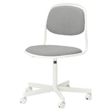 ÖRFJÄLL Silla de escritorio, blanco/Vissle gris claro