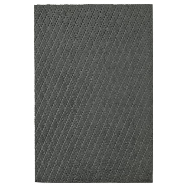 ÖSTERILD Limpiapiés, Gris oscuro, 60x90 cm