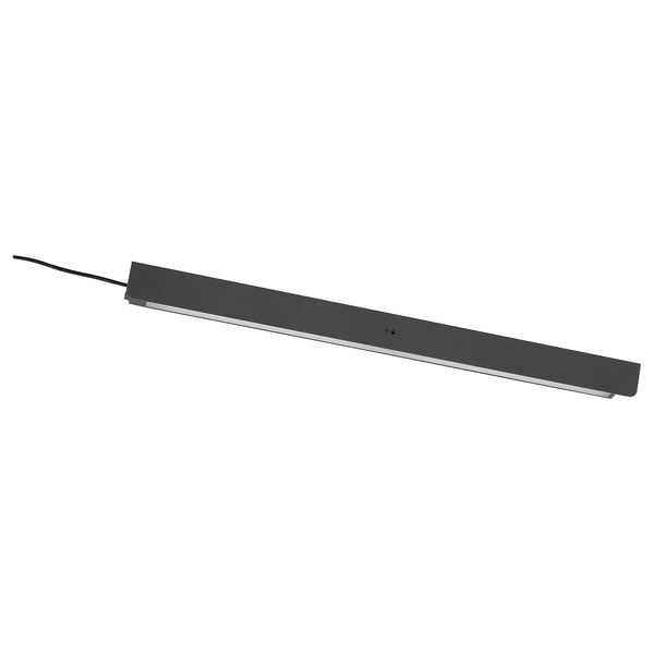 ÖVERSIDAN Iluminación LED mueble con sensor, regulación de intensidad luminosa Gris oscuro, 46 cm