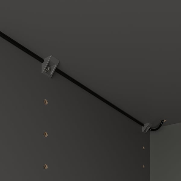 ÖVERSIDAN Iluminación LED mueble con sensor, regulación de intensidad luminosa Gris oscuro, 46 cm