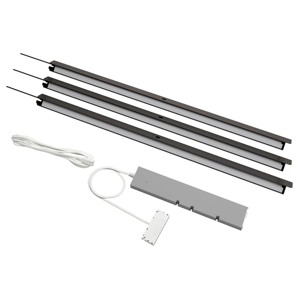 ÖVERSIDAN / TRÅDFRI Kit iluminación, gris osc
