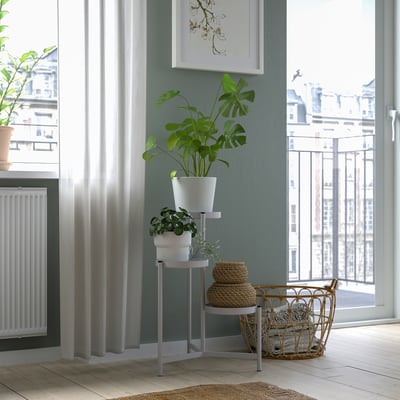 OLIVBLAD Soporte para plantas, interior/exterior gris claro, 58 cm