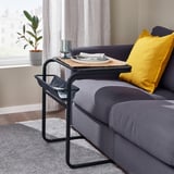 OLSERÖD Mesa lateral, gris oscuro/gris osc, 53x50 cm