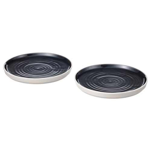 OMBONAD Plato de pan, Gris oscuro, 20 cm