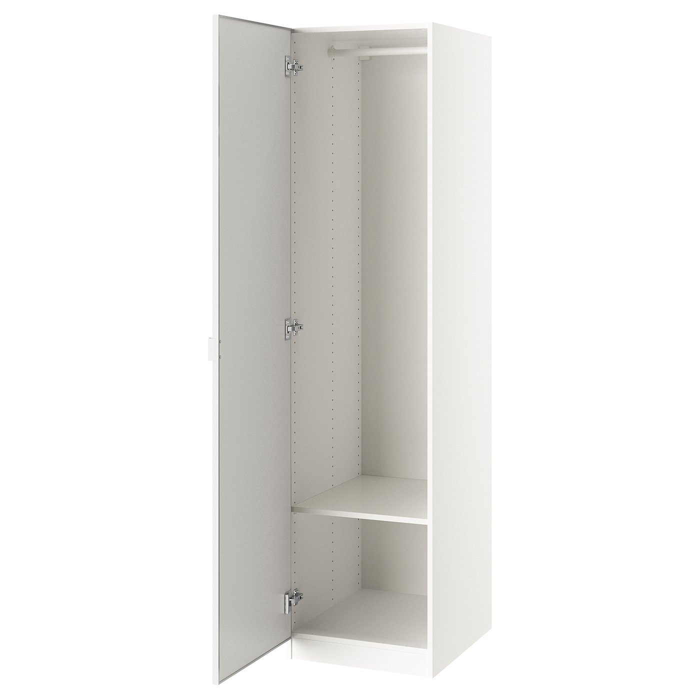 IKEA PAX ホワイト PAX / AULI Clóset con puertas correderas, blanco/espejo