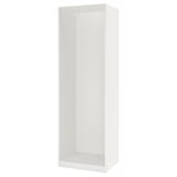 PAX Estructura clóset, blanco, 75x58x236 cm