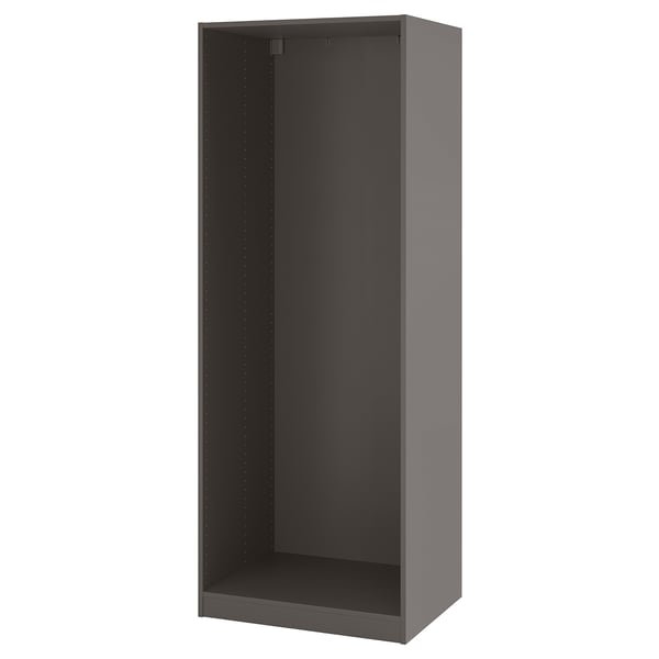 PAX Estructura clóset, Gris oscuro, 75x58x201 cm