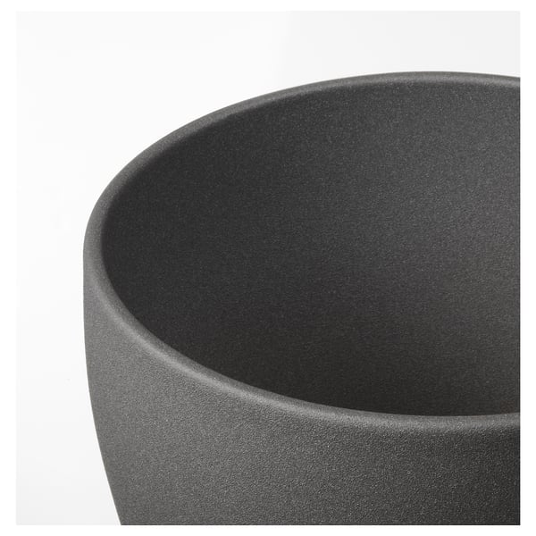PERSILLADE Macetero, Gris oscuro, 19 cm