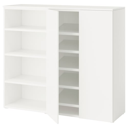 PLATSA Zapatero, blanco/Fonnes blanco, 140x42x123 cm